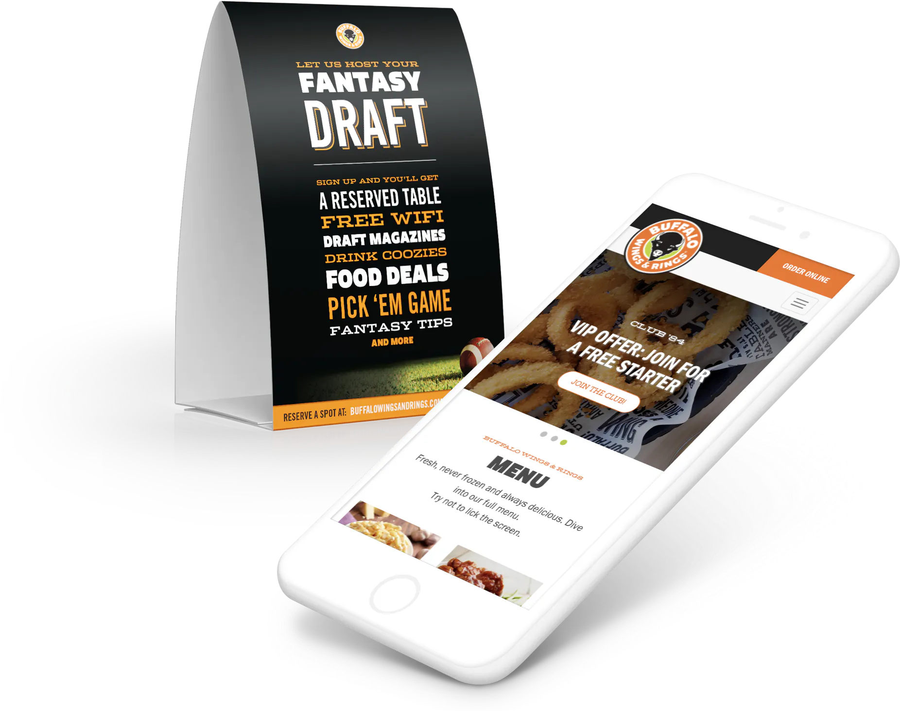 A preview of Ample's work for Buffalo Wings & Rings.
