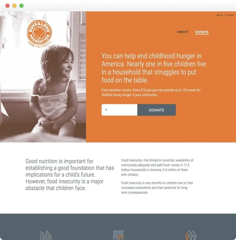 Foundation page for Buffalo Wings & Rings