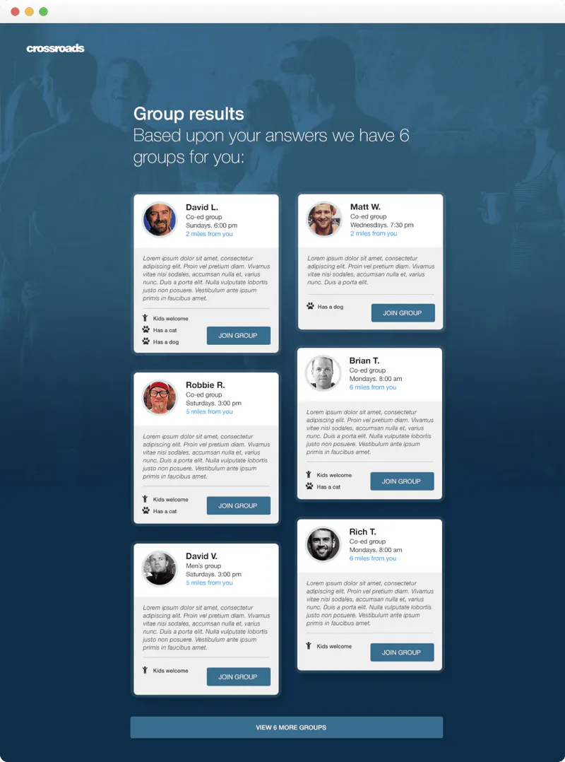 Small Group Concierge - Design