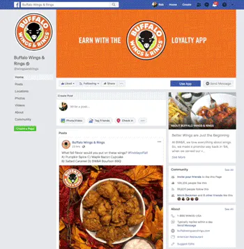 Buffalo Wings & Rings - Facebook Page