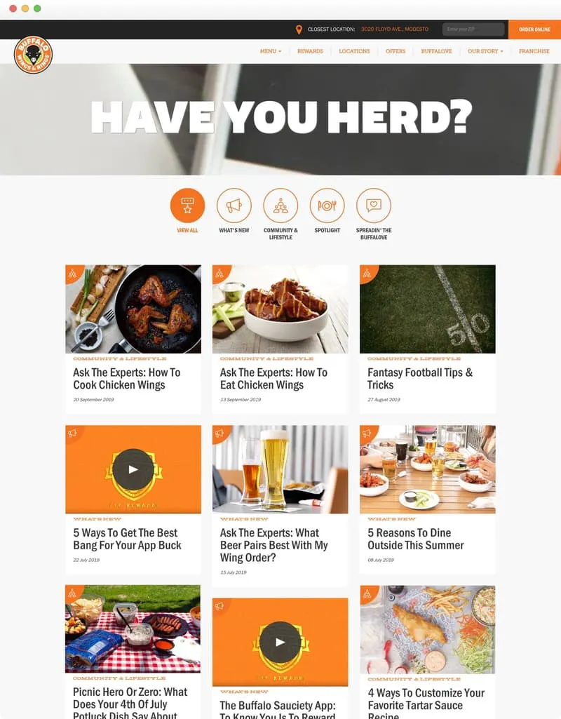 Buffalo Wings & Rings - Blog