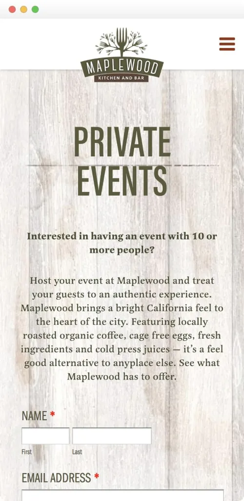maplewood mobile ux