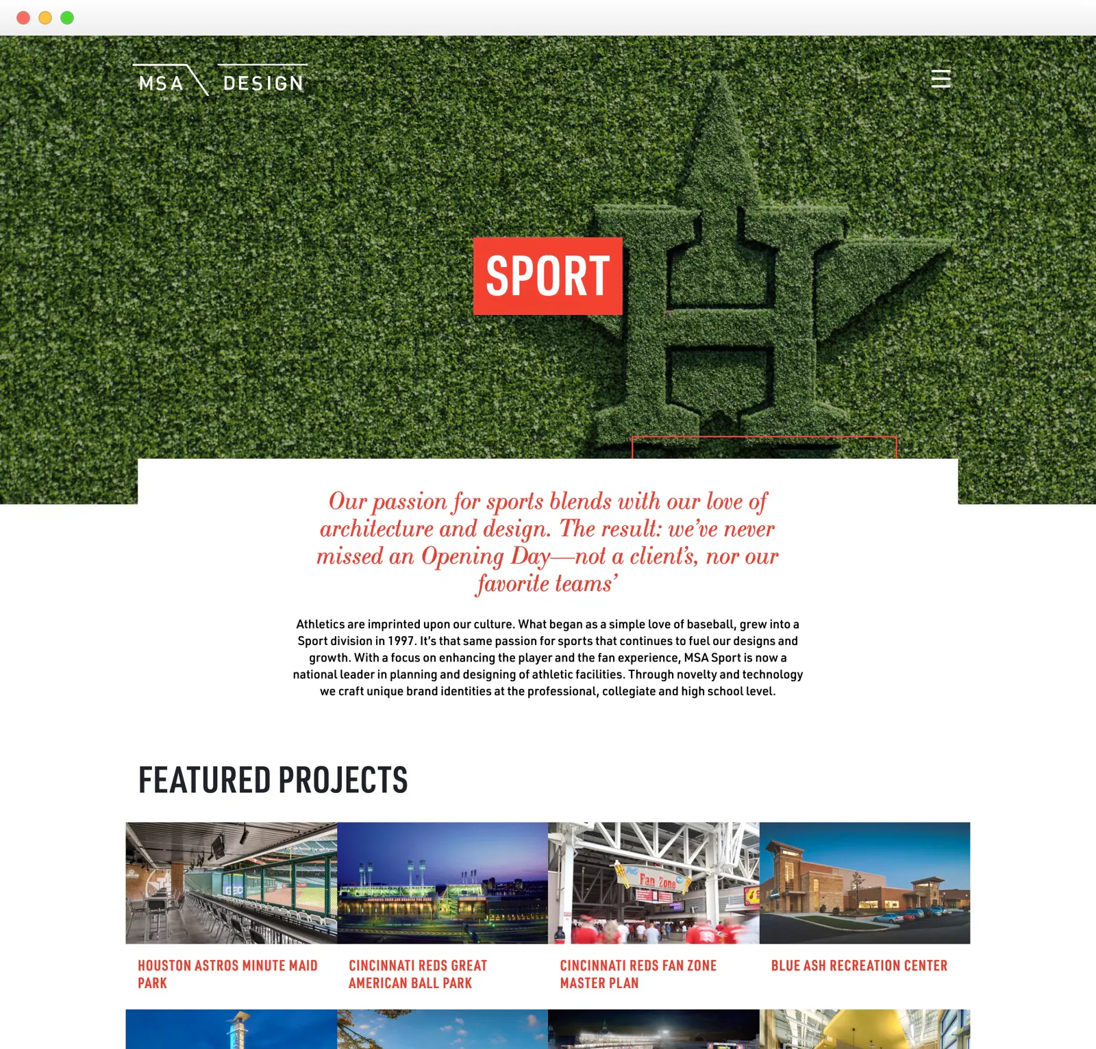 MSA website design