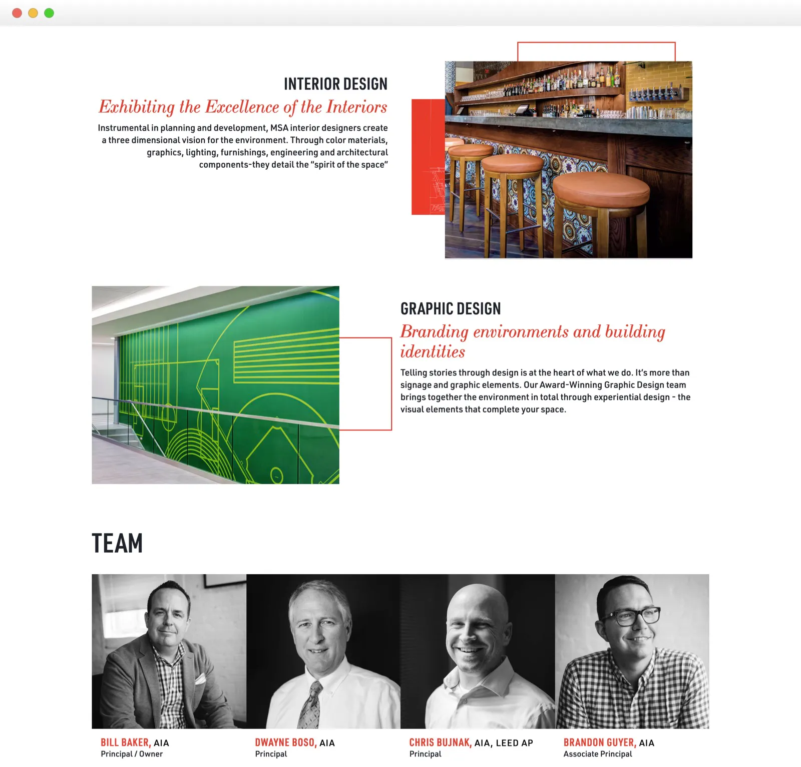 msa website ux
