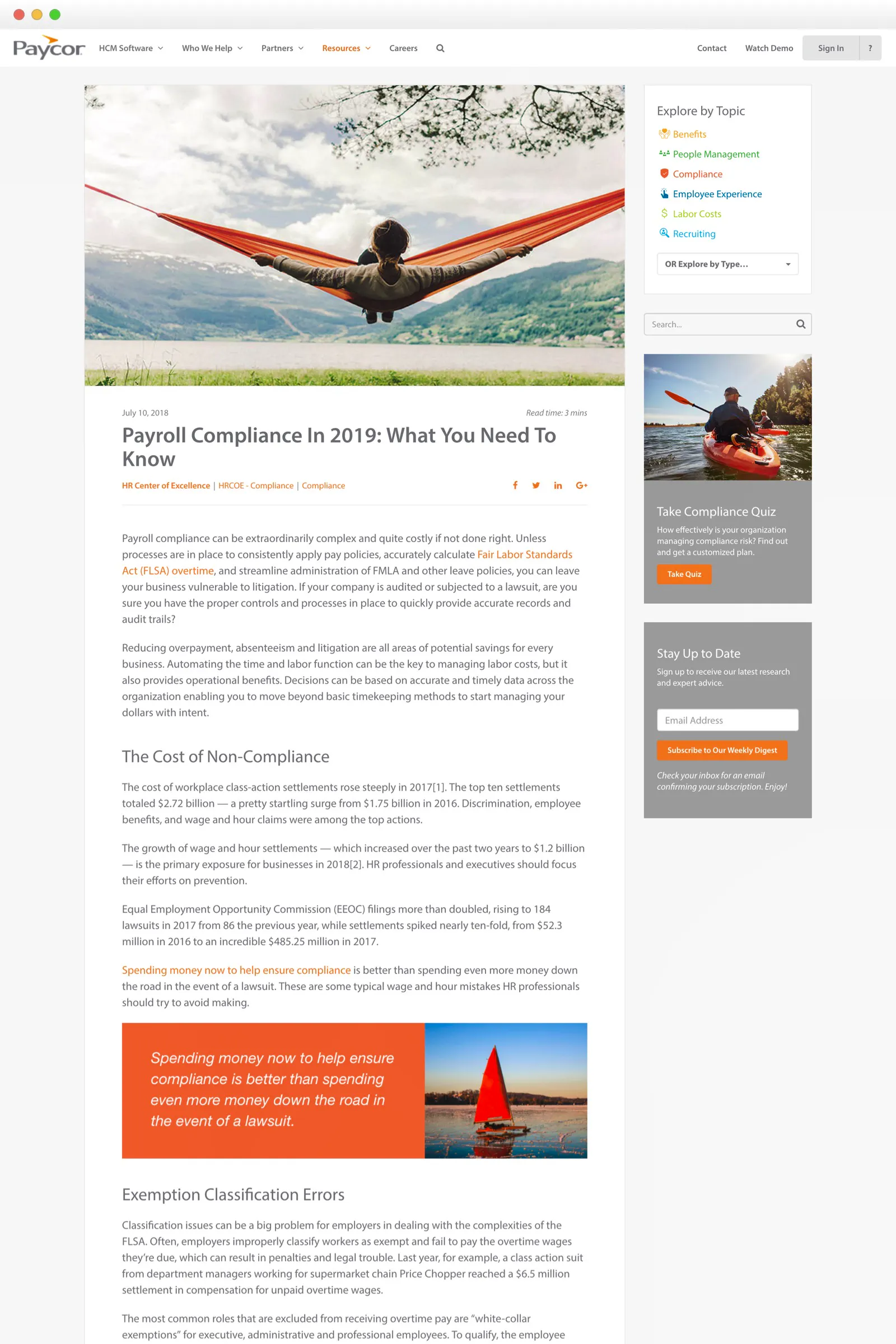 Paycor website refresh