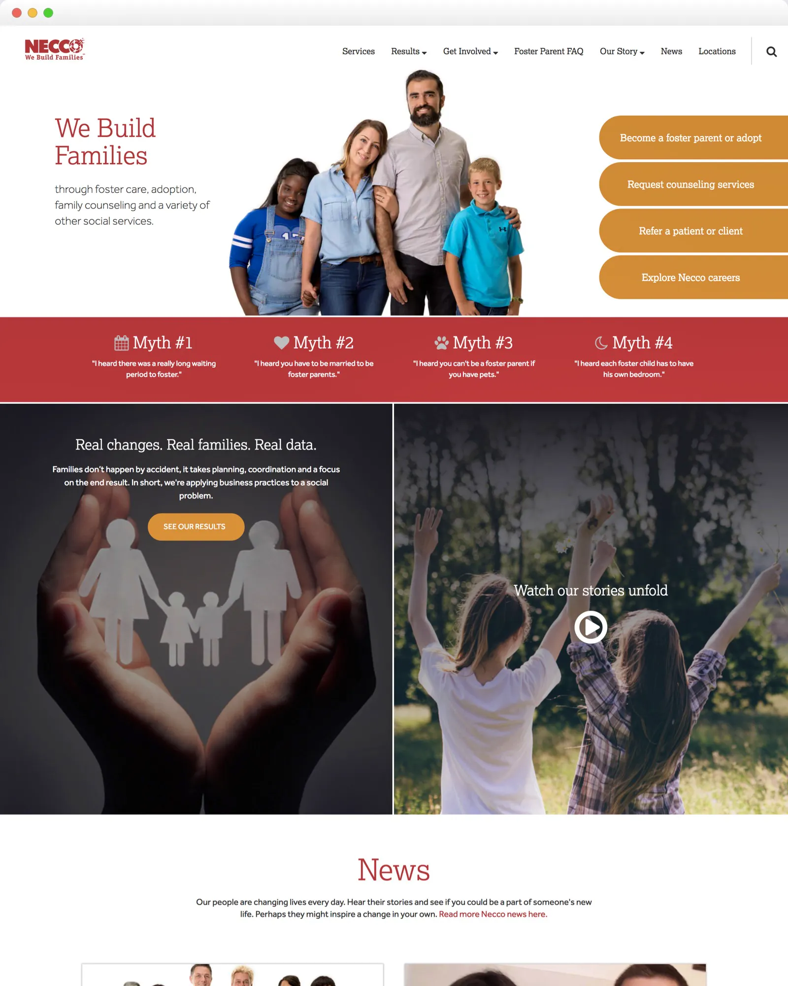 Necco website design