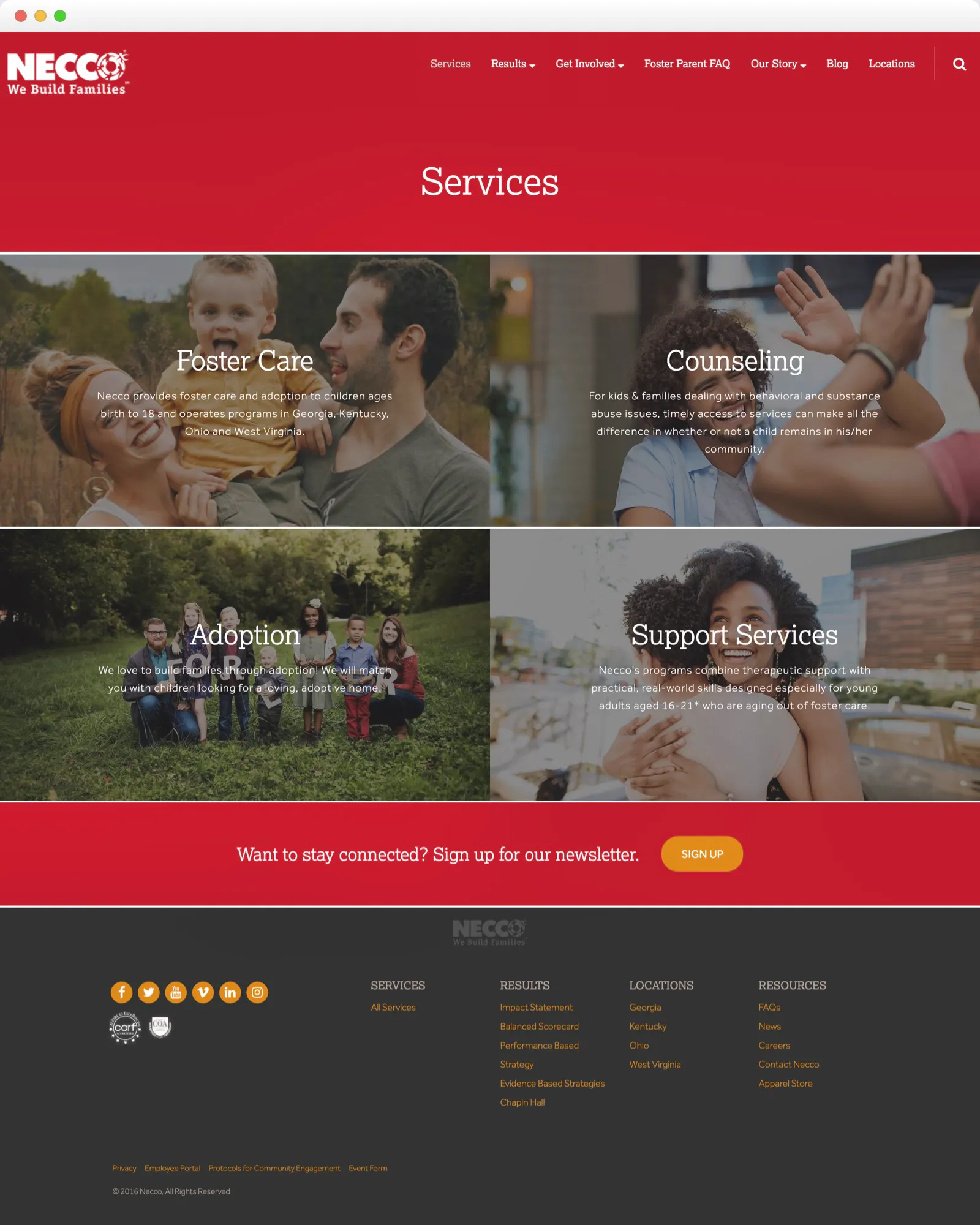 Necco desktop ux