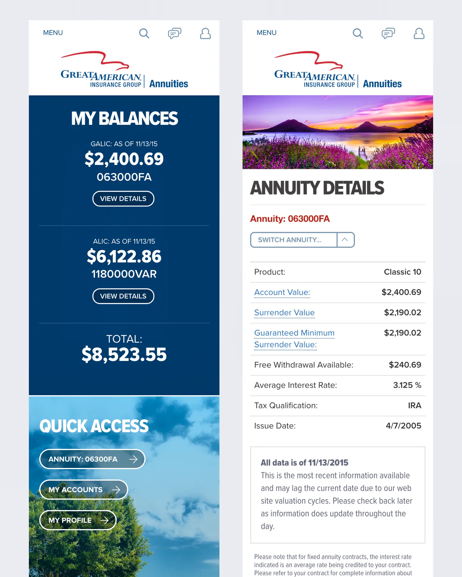 great american insurance group mobile ux