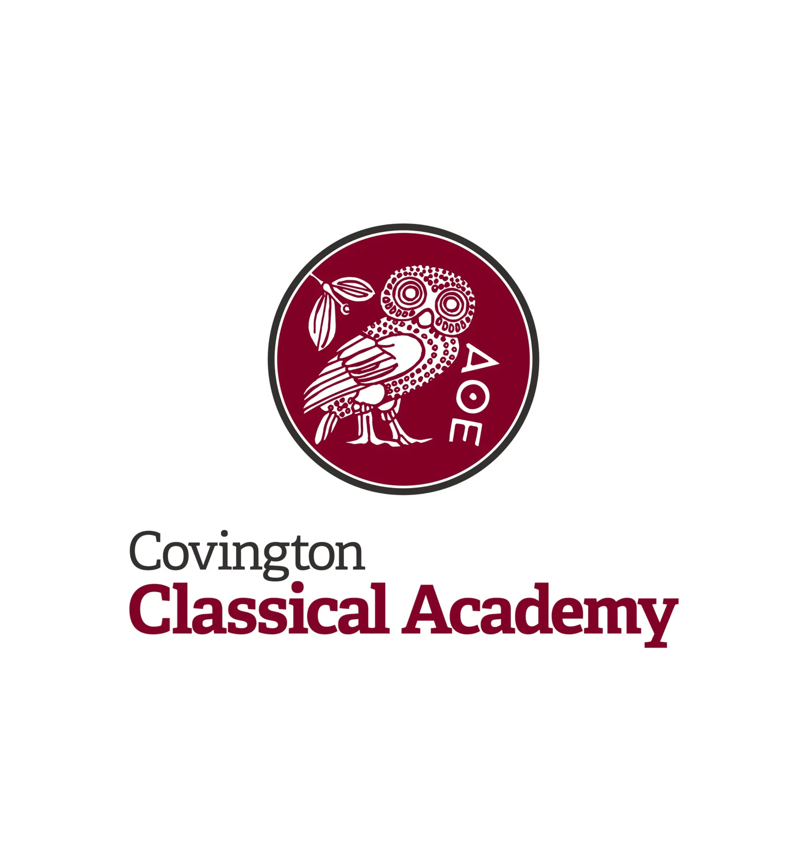 Screenshot of Covington Classical Academy logo branding